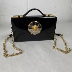 Vintage Versace Purse Black Gold ￼. Good condition See photos for the exact item you will receive