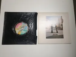 Disque vinyl 33t Pink Floyd wish you were here pochette noire dorigine en tbe  Ultra rare avec la pochette noire...