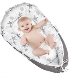 Baby Lounger Nest Co Sleeper Soft Breathable Cotton Viviland Portable Bassinet.