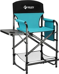 PORTABLE - This directors chair can be set up and folded in seconds. Maximum loading capacity 350 lbs. Item 5 small....