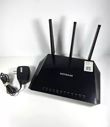 Netgear Nighthawk AC2400 Smart WiFi Router. Tested and working.Shows minor signs of cosmetic wear from use.The router...