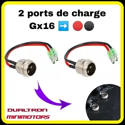 2 Ports de charge GX16 pour trottinette électrique DUALTRON MINI / speedway...