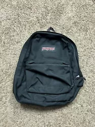 Vintage 90’s Jansport Black Canvas Backpack Bookbag Made In USA