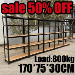 🌟 Durable -- The garage shelves feature antirust coating to ensure a long use life. 1x Storage Shelving Unit- BLACK....