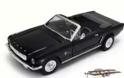 1964 1/2 Ford Mustang Open Convertible, Black - Motor Max 73212AC - 1/24 Scale Diecast Model Toy Car. Trailer Car...