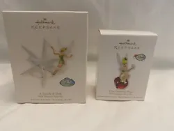 Hallmark Ornaments Tinkerbell Lot of 2 . Condition is Used. Shipped with USPS Ground Advantage.