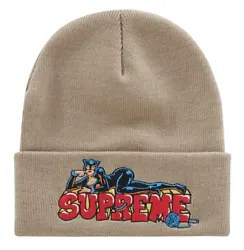 Supreme Catwoman Beanie Stone Knit Hat Winter Cap FW22 Brand new with tags. 100% authentic guaranteed. Fast and free...