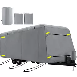 Made of 4-ply non-woven fabric,our travel trailer cover is durable and ensures an extended service life. Our RV cover...