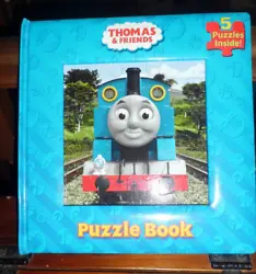 IT HAS 5 DIFFERENT PUZZLES IN THE BOOK AND EACH PUZZLE HAS 12 PIECES. SEE PHOTOS.