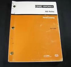 CASE Vibromax 102 Drum Roller Parts Manual. Original CASE Vibromax 102 Drum Roller parts manual. Fully illustrated with...