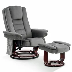【Recliner Chair with Ottoman】 Mcombo reclining chair with thick padding and smooth lines will make you very...