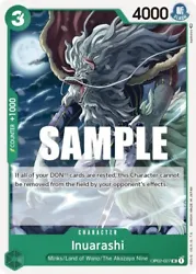 Cards are rested, this Character cannot be removed from the field by your opponents effects. Featuring characters such...