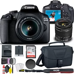 Compact and capable, theCanon EOS 2000D is a sleek entry-level DSLR featuring versatile imaging capabilities and a...