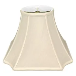 This lamp shade is sleek and sophisticated. The square shape is accentuated with sharp lines, cut corners and a slight...