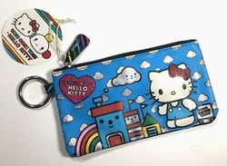 Sanrio Color Rainbow Zipper Bag Case Purse Wallet Clutch.