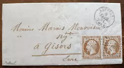 Lettre à Monsieur Marais-Monvoisin négociant à Gisors. 9 Février 1861. Noubliez pas de majouter à votreliste de...
