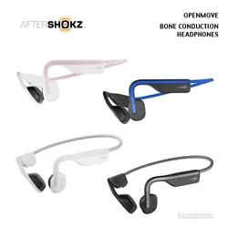 Using bone conduction technology, the Shokz OpenMove headphones allow for open-ear listening. Instead of covering or...