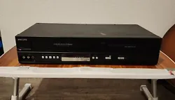 This Philips DVD/VCR combo player is a great addition to any entertainment system. It is compatible with VHS and DVD...