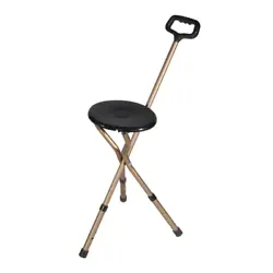 With strong aluminum construction and a tri-pod design with vinyl contoured tipped legs, the cane seat weighs just 3.2...