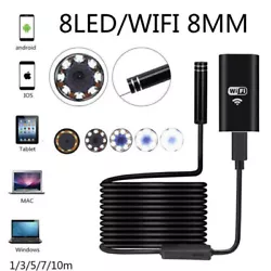 1 x wireless endoscope. -Wireless WiFi connection, convenient connection and use. iOS /Android / Windows. 1 x wifi box...