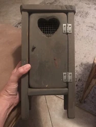 Vintage Rustic Country Wooden Small Cabinet Shelf 12.75 Inches TallPayment expected immediately after buy it now. Fast...
