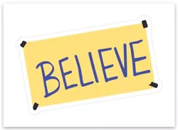 TED LASSO BELIEVE STICKER DECAL SOCCER FOOTBALL LOCKER ROOM ROY KENT QUOTE NEW.