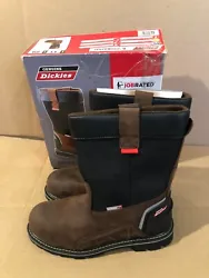 DICKIES M DK TRAXXION STEEL TOE WORK BOOTS MENS SIZE 11 BROWN JOB RATED.  NEW