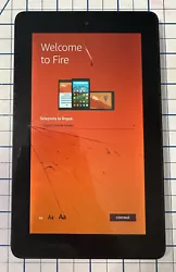 Used Tablet. (SEE PICS). Works great. Includes battery, and back cover. Glass is cracked, (SEE PICS).