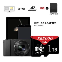 Higher speed and greater storage. Transmission speed : Read up to 325MB/S; write up to 280MB/S. Speed class : U3 V30...