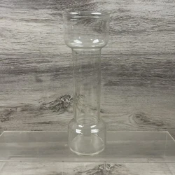 Up for sale is a Retro-style floating wick candle holder made of clear glass by Corning. This lovely holder measures 9...