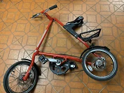 Drive Train STRIDA special belt drive (up to 50,000 miles). Pedal Plastic folding foot. Several scratches. Ultra light...