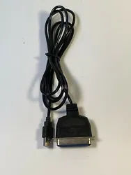 Six foot cable length. Tested and works, item is in good condition.