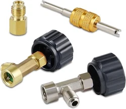 Freon Can Tap - Smoothly connect manifold gauge hose with the r-134a freon refill cans to properly fill your ac system....