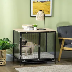This chew-resistant dog kennel table contains the sleepy comfort of a pillowy surface inside, featuring soft foam and a...