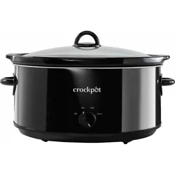 The 8-Quart X-Large capacity is also perfect for larger families or entertaining! This Crockpot Manual Slow Cooker...