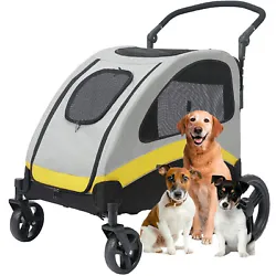 1 x Big Dog Stroller Pushchair. Many old dogs are inconvenient to walk. We added a zipper door at the back of the...