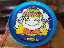 FOR USE AS A TRAY OR WALL DECOR. Hard to find one with an original Sticker which states.