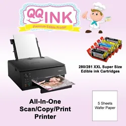 Canon PIXMA TS6320 All-In-One Printer with the ability to print, copy & scan. Frosting Sheets (also known as sugar...
