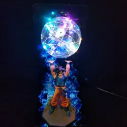 Dragon ball Son Goku DIY lamp. We distribute iPod & iPhone accessories worldwide. 1x Led bulb. Color:R ai n b ow lamp....