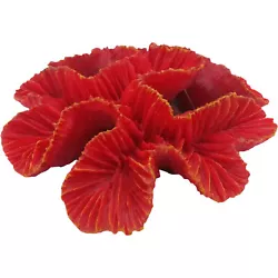 Bright Red Coral ideal for foreground use in any aquarium. They are 100% safe for fish made from special resin that is...
