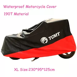 190T Polyester Material Greatest For Waterproof, UV Protection, Heat Insulation. Universal Waterproof Motorcycle Cover....