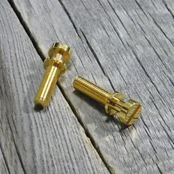 FROM JAPANS LEADER IN GUITAR PARTS MONTREUX TIME MACHINE COLLECTION - Inch Steel Studs - Vintage - Gold - Plain - #8519...