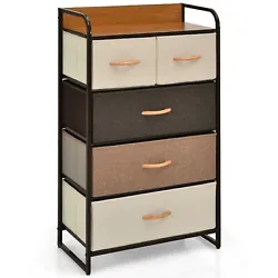 High-grade fabric drawers can keep things in good condition and are more durable. It is perfect for bedroom, nursery...