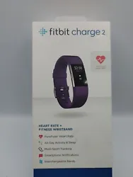 Fitbit Charge 2 Heart Rate Fitness Wristband Purple Small Good condition.