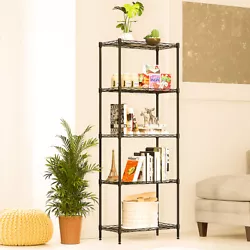 ●IMPRESSIVE STORAGE CAPACITY - Our wire shelving unit boasts an enormous amount of space and shelving, with plenty of...