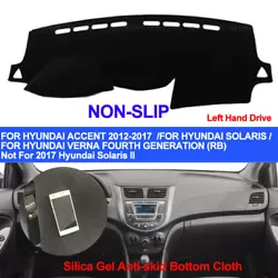 Silicone Non-Slip Car Inner Dash Mat Anti-slip for HYUNDAI ACCENT 2012 2013 2014 2015 2016 2017. 1×Dashboard Cover....