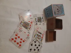 jeu ancien boîte de 32 cartes marque WOODEN.