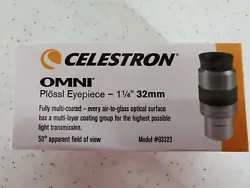 Oculaire Celestron 40mm OMNI Plossl. Neuf dans la boite.