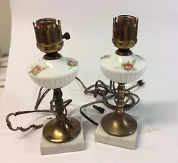 Vintage End Table Lamps. Condition is 