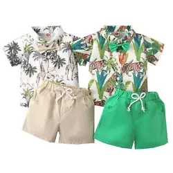 Gender: Kids boys. 1x Shirts + 1x Shorts. Sleeve length: Short sleeve. Material: Cotton.
